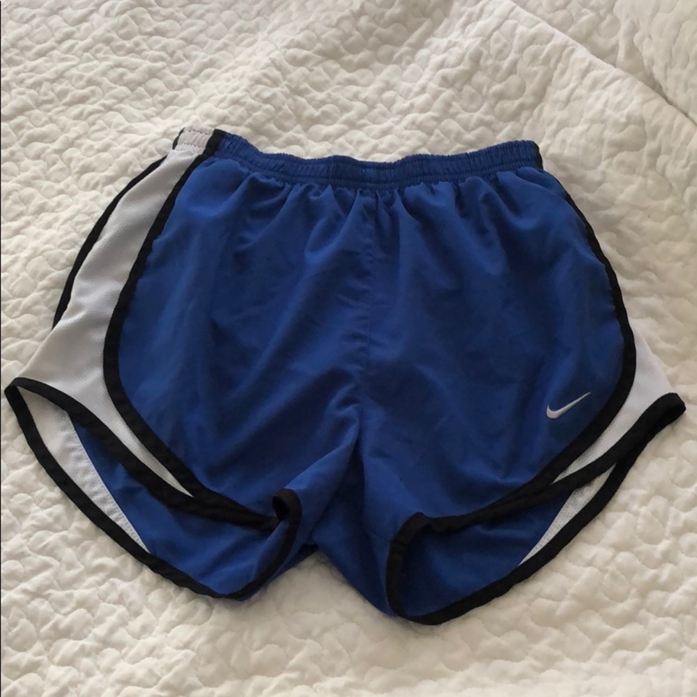 Blue nike running shorts Dri Fit